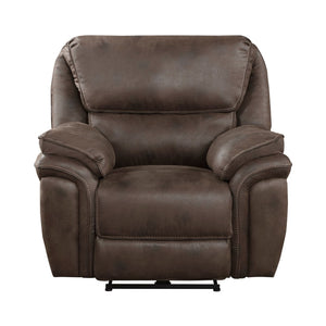 English Elm Plush Power Recliner with Usb Port Microfiber Upholstery and Solid Wood Frame Support B011P229987