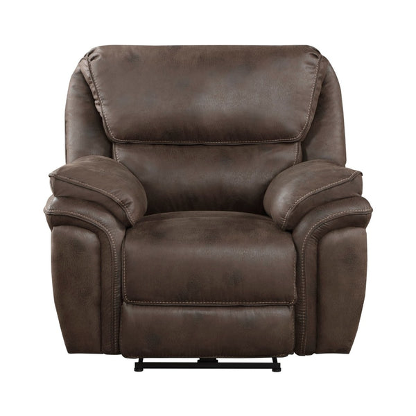 English Elm Plush Power Recliner with Usb Port Microfiber Upholstery and Solid Wood Frame Support B011P229987