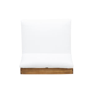 English Elm Christopher Knight Home® - SHERWOOD Club Chair with Acacia Wood Frame, Weather-Resistant Outdoor Lounge Seating with Cushions Teak 64867.00WHIMP1