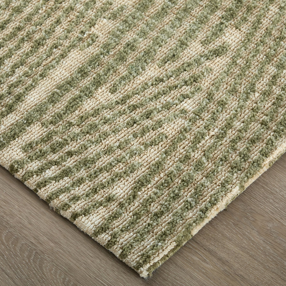 Feizy Rugs Colton Modern Abstract Polyester Rug - Stain Resistant, Soft & Durable For High Traffic Areas Green,Tan Polyester 8748a53fgrn000f00