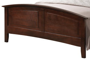 English Elm Hammond Queen Bed with Arch Top Panel, Modern Farmhouse Design, Real Wood Veneer, Foundation Needed Cappuccino 5 L x 86 W x 8 H B078S00417