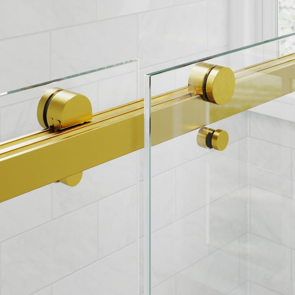 English Elm Roller Set with Stainless Anti-jump Knobs and Wall Brackets for Frameless Shower Doors W1573P232528