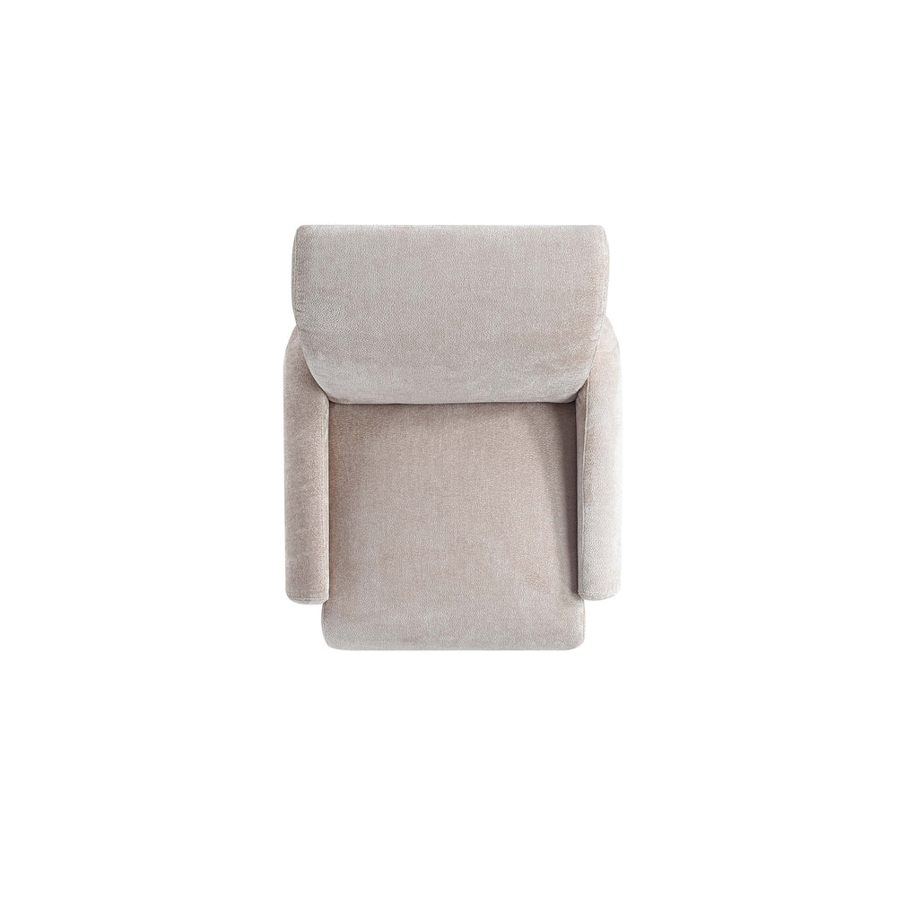 English Elm Verandah Chenille Lounge Chair — Kiln-Dried Pine Frame, High-Density Foam, Commercial Grade Comfort Beige B365P398019