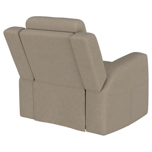 English Elm Slater Channel Tufted Suede Recliner with Pillow Back for Modern Living Rooms B062P440396