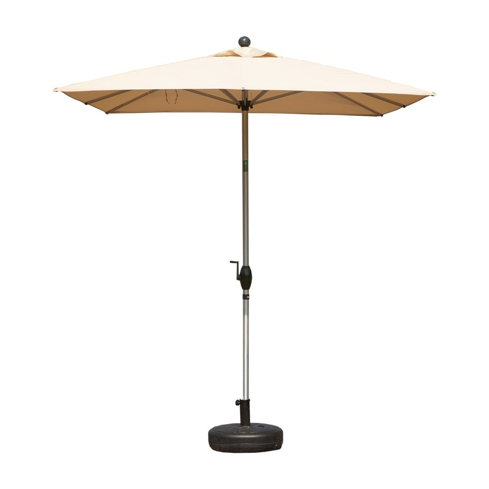 English Elm Rectangle Patio Umbrella With Crank Lift & Adjustable Tilt - Stylish Beige Shade Perfect For Outdoors W1859P320950-GIGA