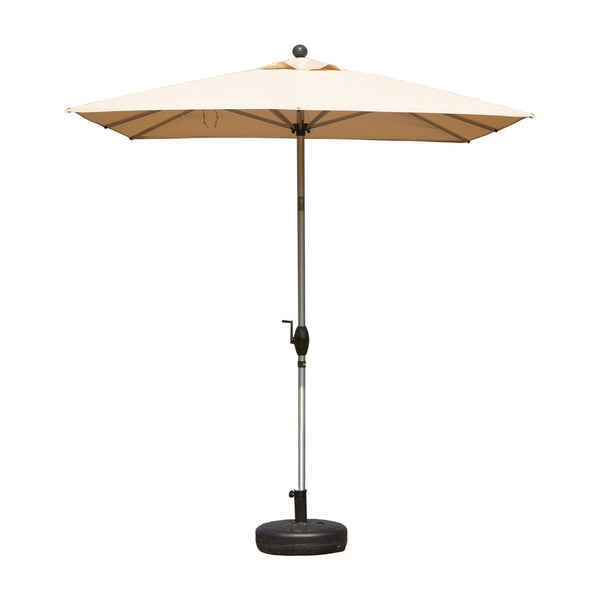 English Elm Rectangle Patio Umbrella With Crank Lift & Adjustable Tilt - Stylish Beige Shade Perfect For Outdoors W1859P320950-GIGA