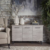 Christopher Knight Home® - Noble House - Emlyn Mid Century Modern Grey Oak Finished Fiberboard Cabinet