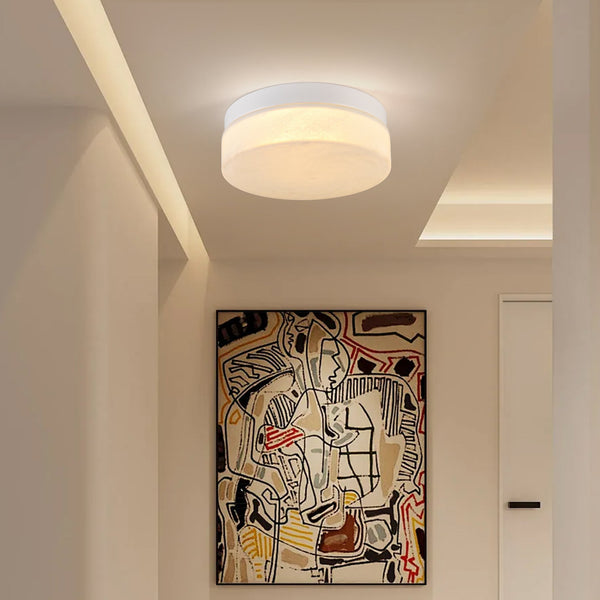 English Elm 12 Inch Led Ceiling Light - 24W Flush Mount Fixture For Modern Bedroom, Living Room & Dining Areas W2312P375014