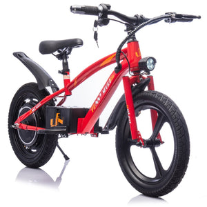 English Elm 24v Kids Electric Dirt Bike 300w Motor 16in Pneumatic Tires Adjustable Seat Ages 5 to 12 Red W1578P335446