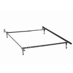 English Elm Julian Heavy Gauge Steel Adjustable Bed Frame Matte Black Low Profile Modern B062P466882