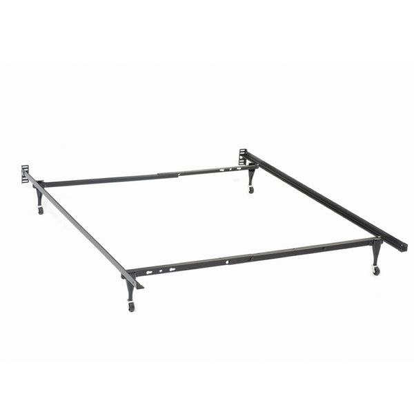 English Elm Julian Heavy Gauge Steel Adjustable Bed Frame Matte Black Low Profile Modern B062P466882