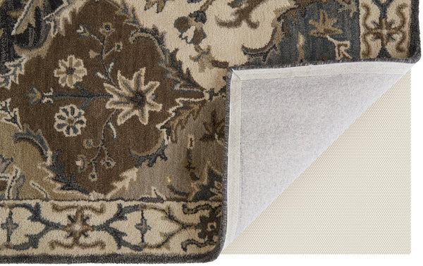 Feizy Rugs Eaton Hand-tufted Wool Rug – Timeless Persian And Indian Designs For A Sophisticated Home Décor Blue,Gray,Taupe Wool 6548429fmlt000g99