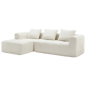 English Elm United We Win Modular L-Shaped Sectional Sofa - Soft Chenille, Tool-Free Setup, Modern Design & Storage W1568S00150-GIGA