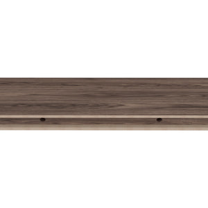 English Elm Iva Melamine Floating Shelf Set of 2 Cognac – 31.5" Recessed Wall Shelves, Sleek Display & Storage Solution B128P237161
