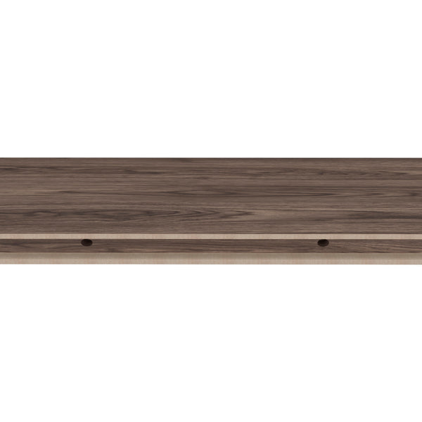 English Elm Iva Melamine Floating Shelf Set of 2 Cognac – 31.5" Recessed Wall Shelves, Sleek Display & Storage Solution B128P237161