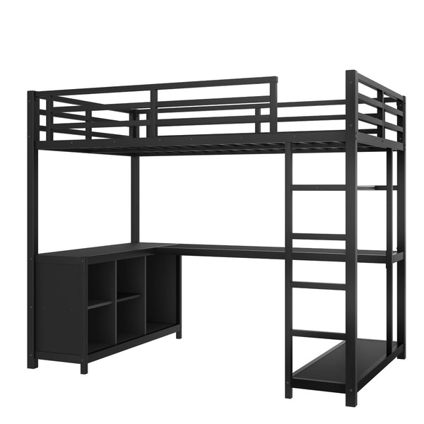English Elm Twin House Bunk Bed with Slide Storage Stairs and Safety Rails for Kids Rooms W1580S00369