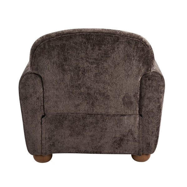 English Elm Rapallo Upholstered Accent Chair Plush Seat Modern Frame for Living Room or Entryway Dark Brown N776P381488D