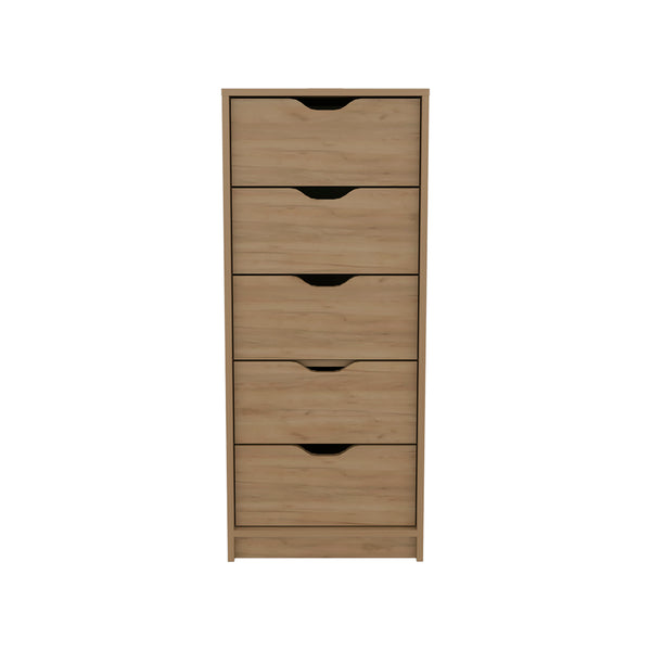 English Elm Shickshinny Modern TV Stand White & Light Oak – 3 Drawers, 3 Open Shelves, Durable Engineered Wood B092P269899