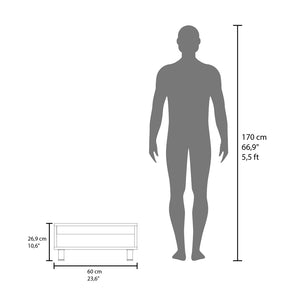 English Elm Coffee Table Burley Modern Black Engineered Wood with Open Lower Shelf & Sturdy Metallic Legs for Style and Storage B092P245913