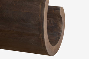 English Elm Vintage Gray Wash Solid Mango Wood Coffee Table Handcrafted for Rustic Living Rooms B024P430772