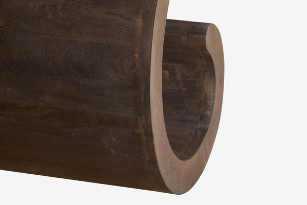 English Elm Vintage Gray Wash Solid Mango Wood Coffee Table Handcrafted for Rustic Living Rooms B024P430772