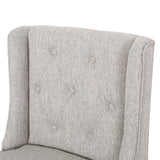 Christopher Knight Home® - Noble House - Landria Button Tufted Fabric Wingback Counterstool (Set of 2)