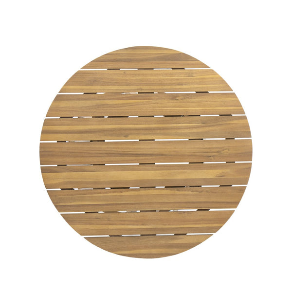 English Elm Outdoor Acacia Wood Bistro Set with Handwoven Wicker Chairs for Patio Dining N773OD00089T