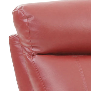 English Elm Ward PU Wedge Sectional Piece for Spacious Seating – Durable Faux Leather, Easy-Clean, Converts Easily Red 60 L x 26 W x 30 H B078P301548