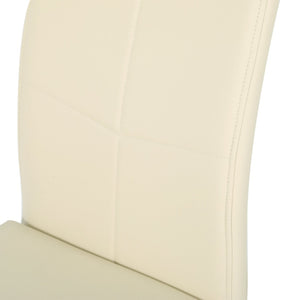 English Elm Modern Pu Leather Dining Chairs with Gold Legs Cushioned Seat for Kitchen or Bedroom W210P371642