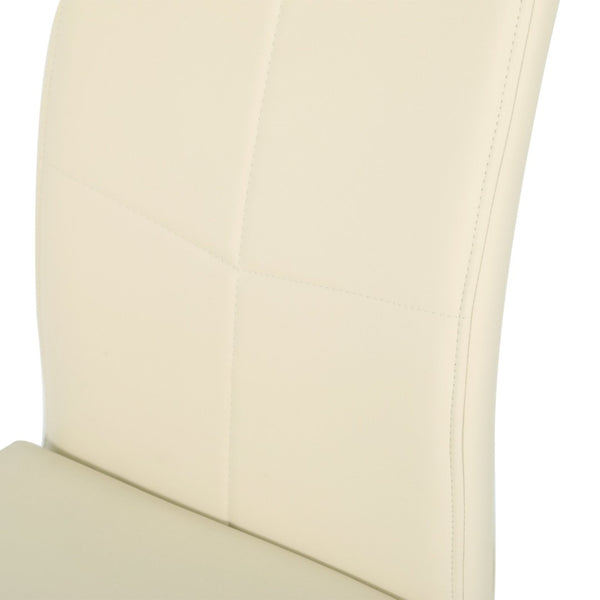 English Elm Modern Pu Leather Dining Chairs with Gold Legs Cushioned Seat for Kitchen or Bedroom W210P371642