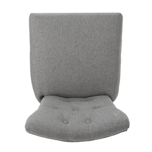 English Elm Christopher Knight Home® - BARSTOOL Plush Cushioned Wood and Fabric Counter Seat with Handmade Detailing, Comfortable Pair Grey 60752.00F