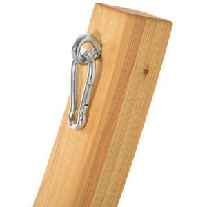 English Elm Outsunny 10.6' Curved Wooden Hammock Stand - Stylish, Durable, Up To 264Lbs, Perfect For Indoors & Outdoors W2225P174061-GIGA