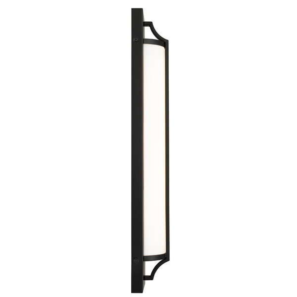 English Elm 24-inches Integrated Led Vanity Bar Light with Selectable Dimmer for Modern Bathrooms Black B370P444048