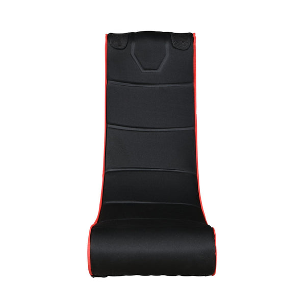 English Elm FOLDABLE Gaming Chair with Bluetooth Speakers, Black/Red Polyester, Foldable, 3.5mm Input, Battery Powered Comfort W311P256529