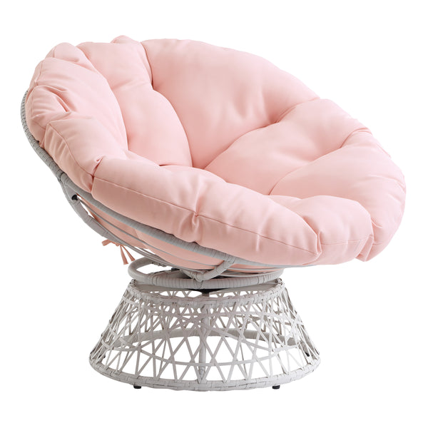 OSP Home Furnishings Papasan Chair Pink