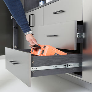 English Elm Astro Series Wall-Mounted Metal Storage Cabinet With Soft-Closing Drawers For Modern Workspaces B040P285918