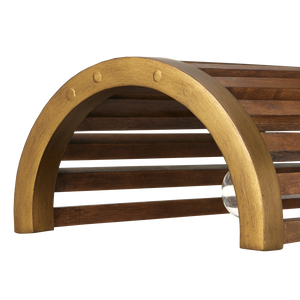 Woodbine Rectangular Modern Farmhouse Chandelier in Chestnut & Brass - Perfect for Kitchen Islands!