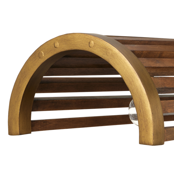 Woodbine Rectangular Modern Farmhouse Chandelier in Chestnut & Brass - Perfect for Kitchen Islands!