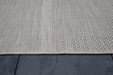 Sams International Coastal Sands Machine Made Polypropylene Stripe  Rug Sand 7'10 x 10'