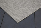 Sams International Coastal Sands Machine Made Polypropylene Stripe  Rug Sand 7'10 x 10'