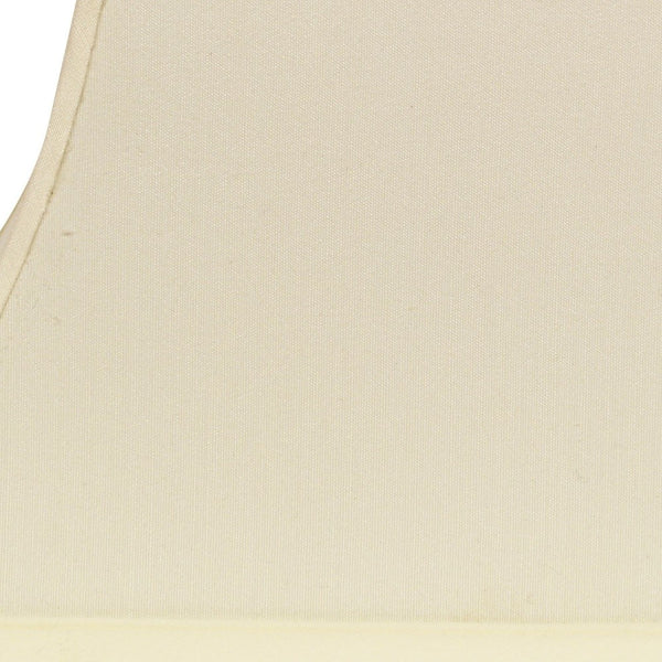 Homeroots 16" Ivory Rectangle Bell No Slub Lampshade  No Slub Innsbruck 470009
