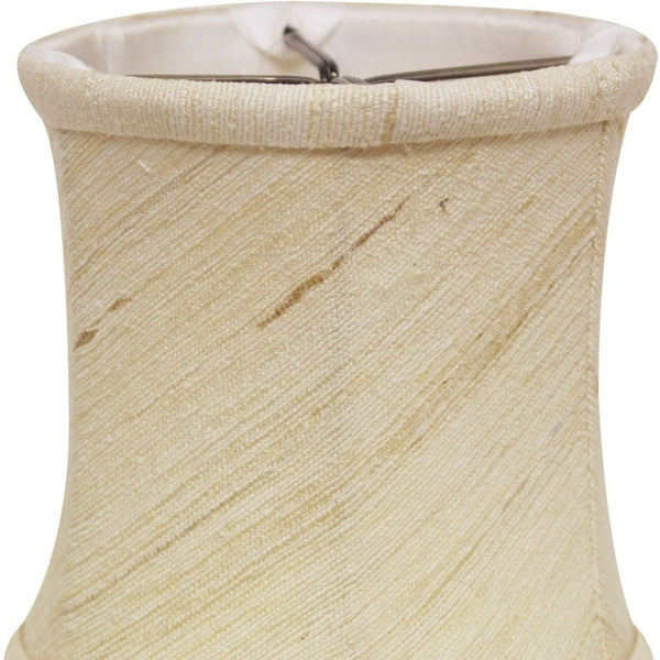 HomeRoots Natural Silk Drum Lamp Shade - Elegant Clip-On Lighting Accent for Cozy, Warm Illumination & Style 470061
