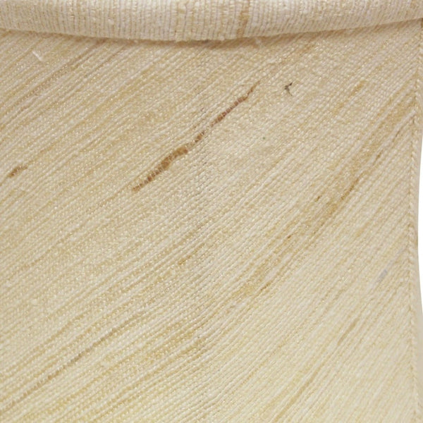 HomeRoots Natural Silk Drum Lamp Shade - Elegant Clip-On Lighting Accent for Cozy, Warm Illumination & Style 470061