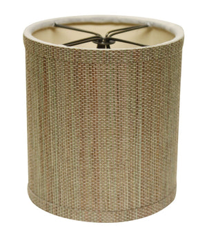 HomeRoots Beige Grasscloth Drum Lamp Shade - Elegant Natural Texture for Modern and Coastal Interiors! 470070