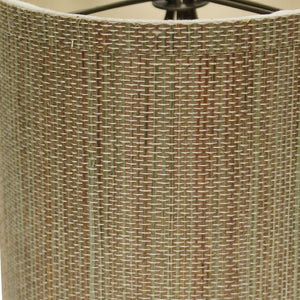 HomeRoots Beige Grasscloth Drum Lamp Shade - Elegant Natural Texture for Modern and Coastal Interiors! 470070