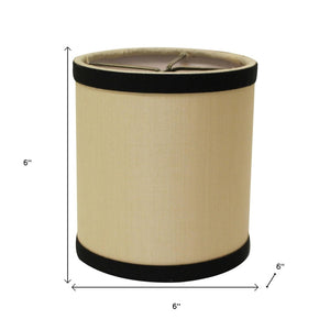 HomeRoots Natural Pongee Silk Drum Lamp Shade - Elevate Your Space with Timeless Elegance and Soft Lighting 470081