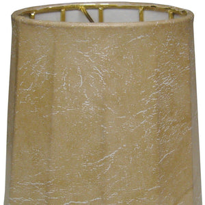 HomeRoots 5" Parchment Set of 6 Classic Drum Lampshades - Elegant Light Diffusion for Chandeliers & Lamps 470084