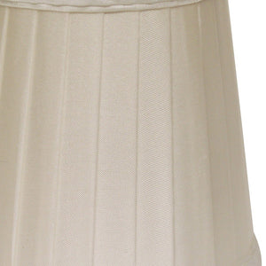 Homeroots 4" Slate Grey Set Of 6 Slanted Pleat Chandelier Silk Lampshades  Silk 470089