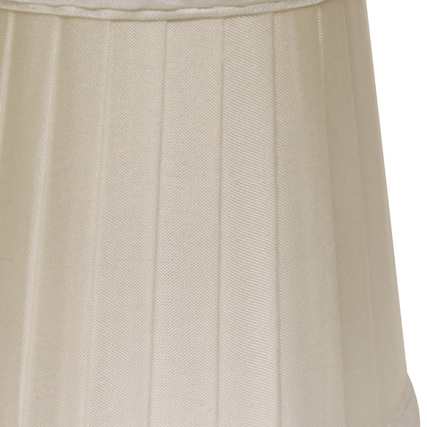 Homeroots 4" Slate Grey Set Of 6 Slanted Pleat Chandelier Silk Lampshades  Silk 470089