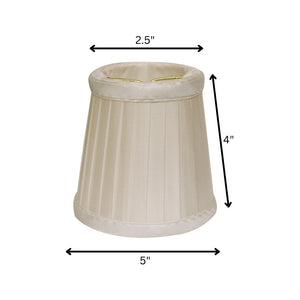 HomeRoots Slate Gray Silk Empire Lamp Shade - Elegant Clip-On Design for Timeless Style in Any Room 470092